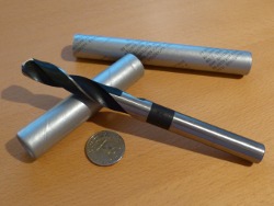 (Image: Closeup of 17/32 US-made drill bit for x-brace installation)