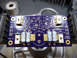 (Image: Showing technique used to keep high power resistors offset from PCB)
