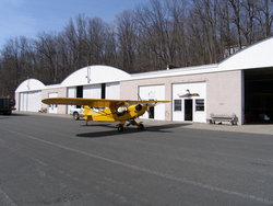(Image: J3 in front of Andover Flight Academy office in Andover, New Jersey)