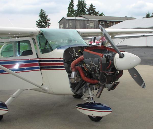 (Image: Cessna 172 in for a 50 Hour Inspection)