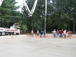 (Image: Pouring the building slab)