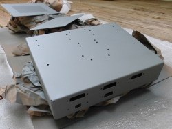 (Image: DSP enclosure, mezzanine, and top cover primed)
