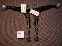 (Image: New 1995 M3 control arms and 1996-1999 M3 bushings)