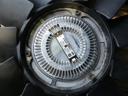 (Image: New fan clutch showing sealing ooze)