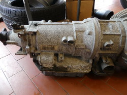 (Image: A4S310R / 4L30E transmission removed and on floor)