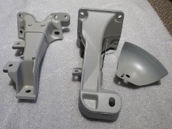 (Image: Engine supports powdercoated silver)