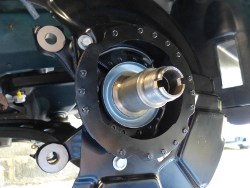 (Image: Closeup of bearing shield installed)