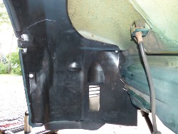(Image: Closeup of subframe showing area prior to reinforcement)