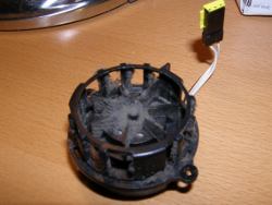 (Image: Old temperature sensor fan removed)