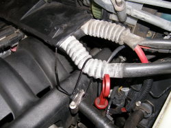 (Image: How to temporarily tie back harness to manifold)