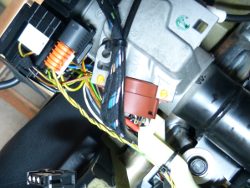 (Image: Closeup showing how I resealed the ignition switch setscrews)