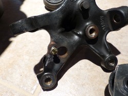 (Image: Closeup of kingpin with broken bolt removed)