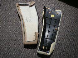 (Image: Bolster and removed rear cover next to each other)