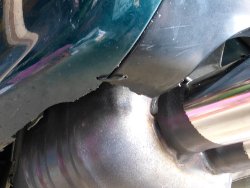 (Image: Closeup of hack repair needed following poor fitment of Stromung)