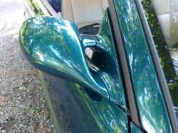 (Image: Front view of passenger side M3 mirror newly installed)