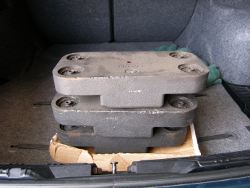 (Image: Trunk filled with lead during alignment)