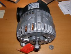 (Image: Front view of new alternator without pulley)