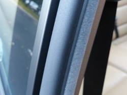 (Image: New door seal installed showing additional height)