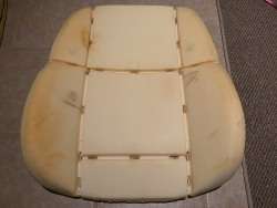 (Image: Front of passenger side backrest foam)