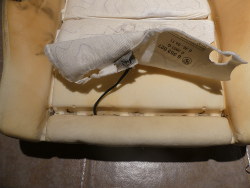 (Image: Front seat base heating pad part number and wiring)