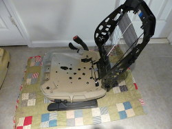 (Image: Front seat dismantled)
