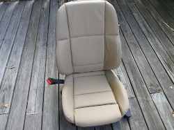 (Image: Finished front driver seat outside on deck)