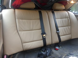 (Image: Rear headrests, backrests, and bolsters reinstalled in car)