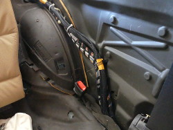 (Image: New rear seat belt receptacle installed)