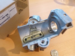 (Image: Top view of new ignition lock body)