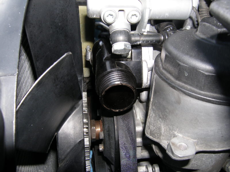 (Image: E36 Thermostat Housing Installed)