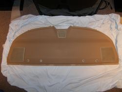 (Image: The finished parcel shelf ready for installation)