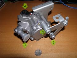 (Image: Rear view of new power steering pump)