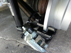 (Image: The new caliper hanging waiting for pads)