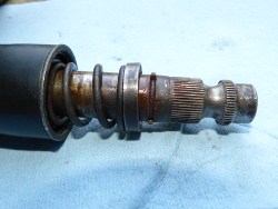 (Image: Bottom of the steering column as removed from the car)