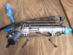 (Image: Steering rack after removal from the subframe and degreased)