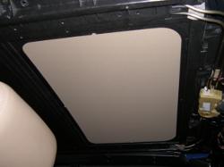 (Image: Shot of the interior face of the new fabric panel)