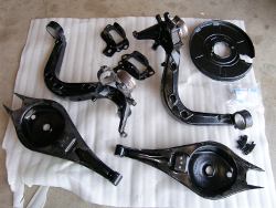 (Image: Rear suspension parts freshly powdercoated