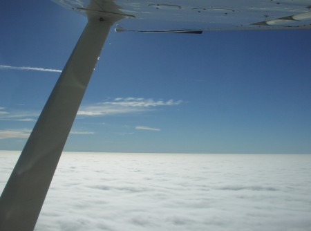 (Image: On top of clouds enroute to Nashua, NH)