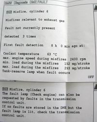 (Image: Fault code report)