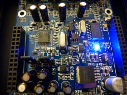 (Image: Closeup MiniDSP circuitry)