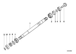 (Image: Steering shaft assembly diagram)