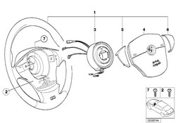 (Image: Wheel and airbag assembly diagram)