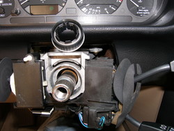 (Image: Two halves of the steering column cover)