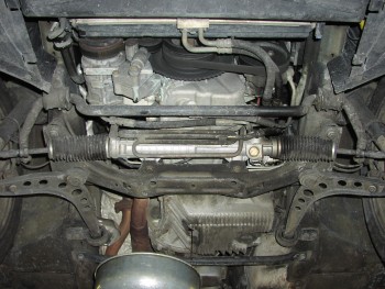 (Image: New steering rack installed)