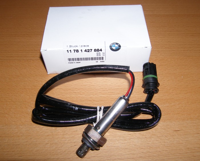 (Image: Closeup of new BMW OE oxygen sensor for 1998 E36 328is)