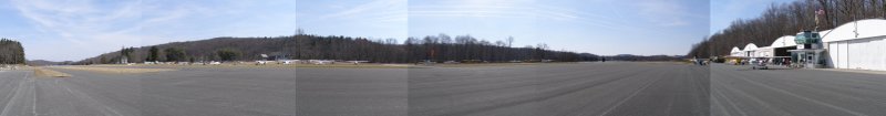 (Image: Panoramic composite of images taken of the Aeroflex Airport in Andover, New Jersey)