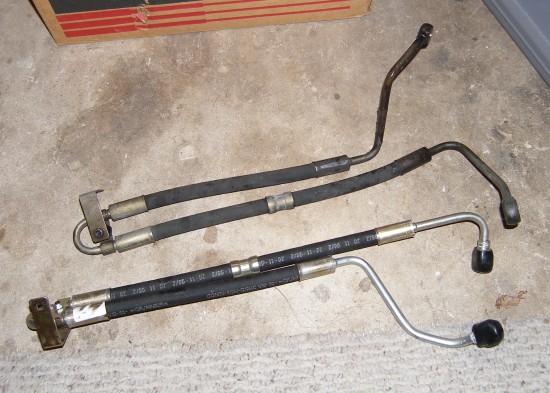 (Image: Comparison of power steering hoses)
