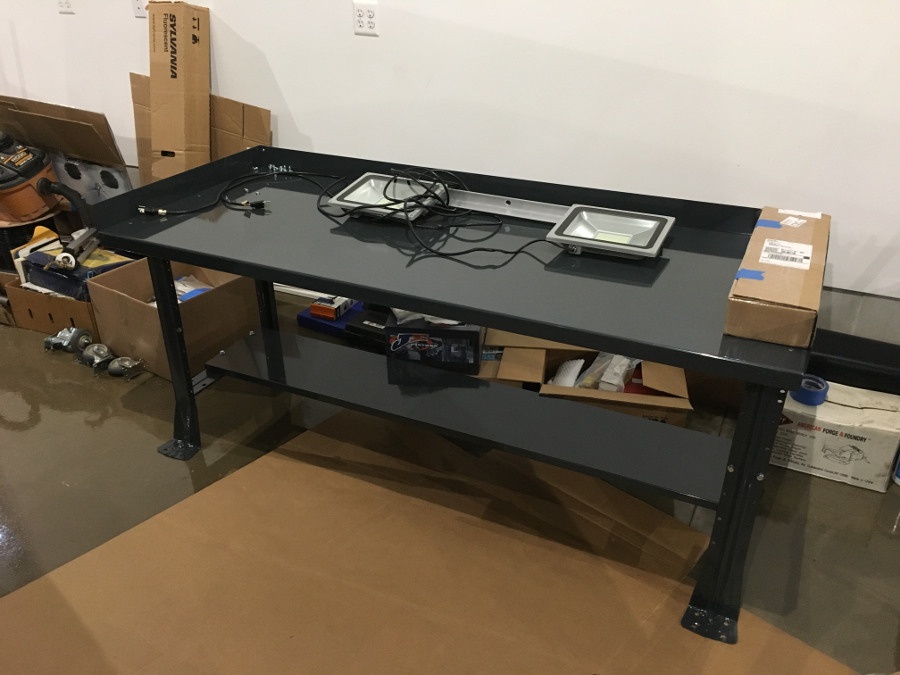 (Image: View of ShureShop table without casters)