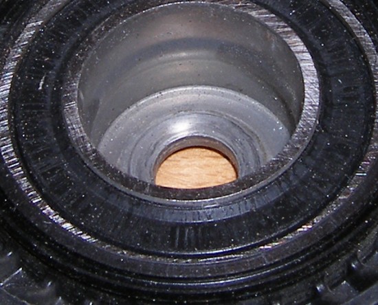 (Image: Closeup of failed tensioner pulley)