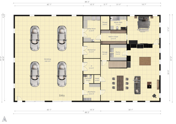 (Image: Version 6 of barndo first floor plan)